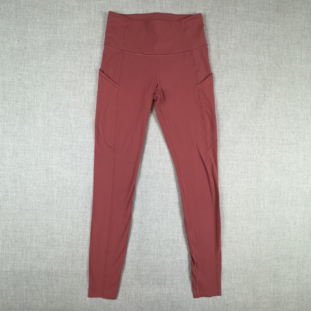 Lululemon Pants Womens 4 High Rise Yoga Leggings Pockets Workout Athletic Gym - Picture 1 of 9